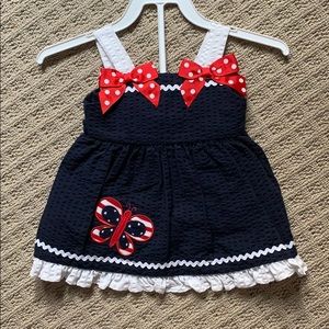 Sophie rose outfit size 6/9mos - perfect for 7/4!
